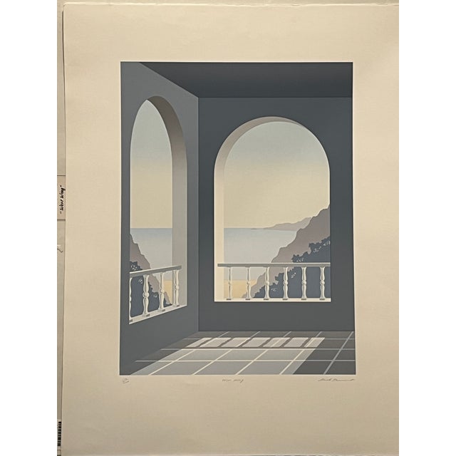 1980s 1980s Mick Durrant Signed Serigraph Pair East Wing & West Wing Limited Edition Prints For Sale - Image 5 of 14