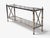 Chrome Maison Jansen Style, Neoclassical Console Table, Chrome, Brass, France, 1970s For Sale - Image 8 of 15