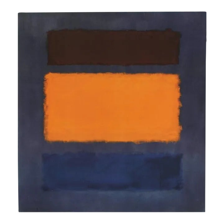 MARK ROTHKO Brown and Orange on Slate, 1994 | Chairish