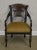 Traditional Regency Style Crackle Painted Armchair For Sale - Image 3 of 12