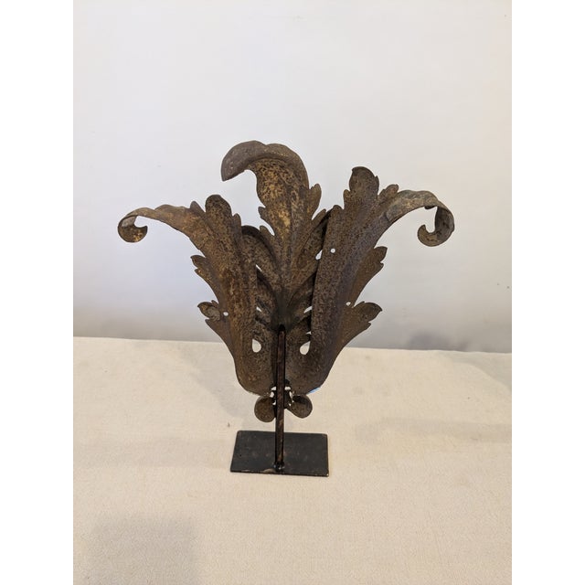 Antique French Iron Fragments - a Pair For Sale - Image 4 of 4