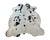 Natural Brazilian Black and White Cowhide Rug 76" X 86" For Sale In Los Angeles - Image 6 of 6