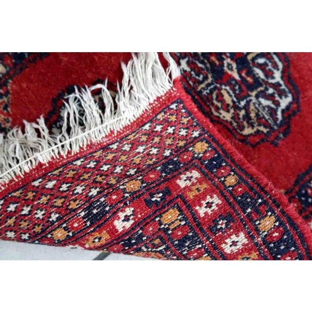 1970s Handmade Vintage Pakistani Lahore Rug For Sale - Image 4 of 7