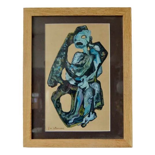 France Marie Letourneur, Composition, Mixed Media, Framed For Sale