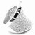 Contemporary Cartier Chalice 18k White Gold Diamond Large Ring Paper, size 6 For Sale - Image 3 of 10