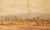 Serene cloudy landscape by Arthur Philemon Coleman (Canada, 1852-1939). From atop a hill, the viewer looks across a...