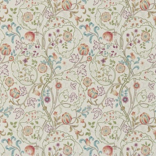 Morris & Co Mary Isobel Wallpaper in Rose/Artichoke For Sale