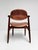 Wood Brown Leather Cowhorn Chair, 1970s For Sale - Image 7 of 14