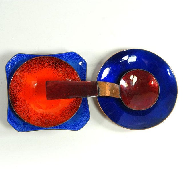 Italian Enameled Copper Bowls, 1960s, Set of 4 For Sale - Image 4 of 10