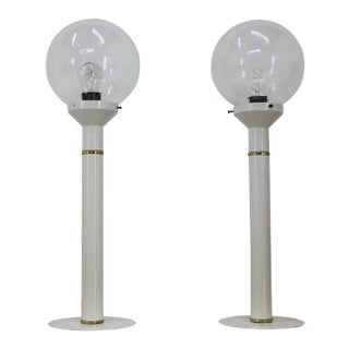 Mid-Century Floor Lamps, 1980s, Set of 2 For Sale