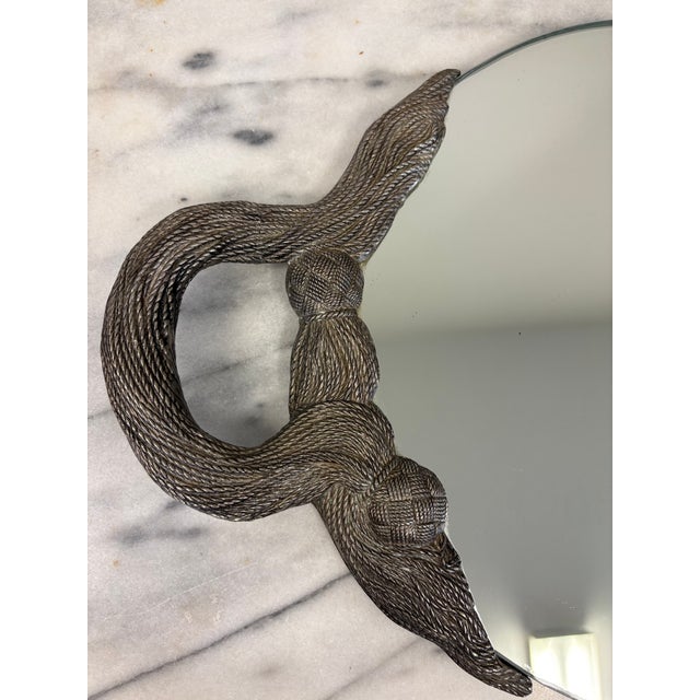 Hollywood regency style Silver-plated metal and glass with tassel style handles like from the 1980's A perfect styling...