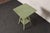 Folk Art Vintage Folk Art Two Tier Mint Green Bobbin Side Table For Sale - Image 3 of 18