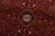 Textile Abadeh Rug 3’7” X 5’3” Red Wool Vintage Tribal Hand-Knotted Oriental Carpet For Sale - Image 7 of 12