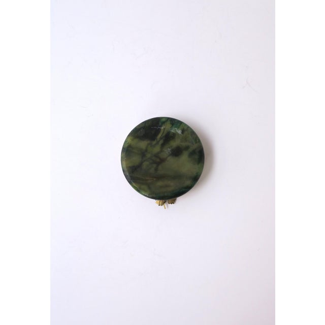 Italian Alabaster Marble and Brass Ashtray or Jewelry Dish, Mid-20th Century For Sale - Image 10 of 10