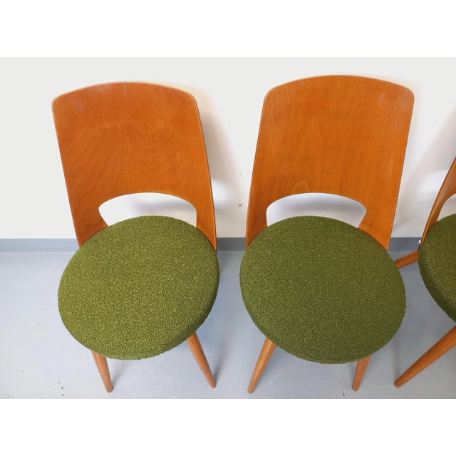 Wood intage Mondor Chairs by Baumann, 1960s, Set of 4 For Sale - Image 7 of 18