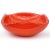 Murano Vintage Murano Barbini Orange Gold Flecks Bubbles Italian Art Glass Midcentury Centerpiece Bowl For Sale - Image 4 of 5