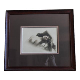 1915 Pictorialist Nude Fine Art Framed Photograph, Cleo by Kenneth McInnis For Sale
