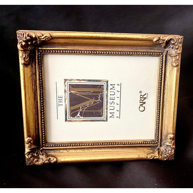 Vintage Carr Museum Series Ornate Giltwood Style Photo Frame 4 X 5 Opening. For Sale - Image 14 of 14