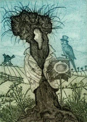 Marcian Bocianowski, Canticle II, Etching on Paper, 2000s