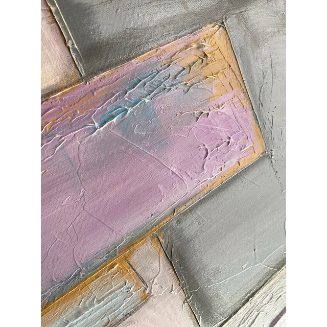 1980s 1980s Postmodern Abstract Monumental Painting – Memphis Milano-Inspired, Signed For Sale - Image 5 of 10