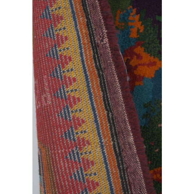 1960s Vintage Pictorial Lion Rug - Wall Tapestry 5'9'' X 7'11'' For Sale - Image 11 of 13