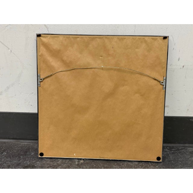 Miniature Volga Etching in Thick Off White Matte, Metal Framed For Sale - Image 12 of 12