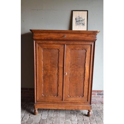 Antique Biedermeier Fruitwood Girls Cupboard For Sale - Image 9 of 11