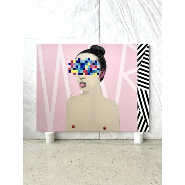 Artist: Mateo Andrea Title: Razzle Dazzle Technique: Mixed media on canvas Size: 114. x 146 cm Date: 2022 Signature: On...