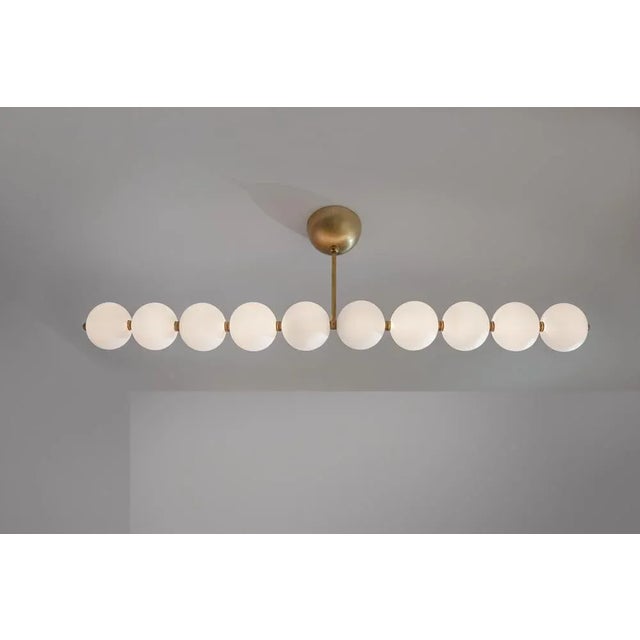 Metal Ligne De Perles Hanging Lamp by Ludovic Clément D’armont For Sale - Image 7 of 10