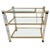 A vintage Lucite bar and serving cart on casters by designer Charles Hollis Jones with three tier glass tops inset against...