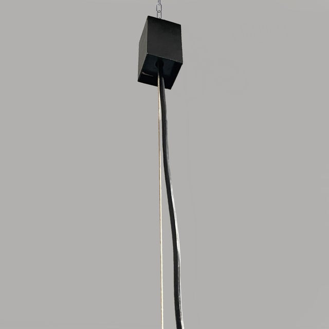 Gray Italian Mid-Century Modern Murano Glass Pendant attributed to Massimo Vignelli for Venini, 1950s For Sale - Image 8 of 9