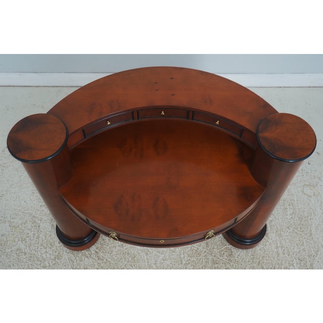 Wood Century French Empire Cherry Writing Desk For Sale - Image 7 of 18