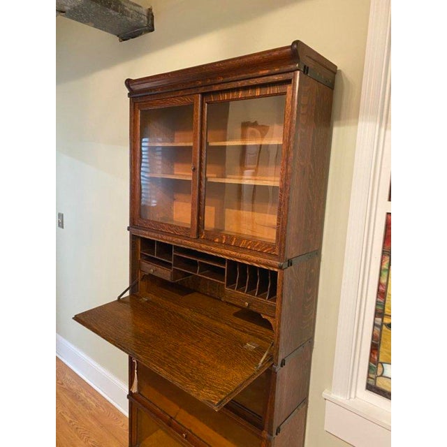 Antique Globe Wernicke Barrister Bookcase Desk Chairish