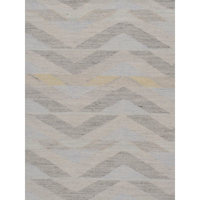 Swedish Style Kilim Deco Flatweave Rug 8' X 10' For Sale - Image 9 of 10
