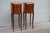 Brown Pair of French Antique Narrow Rosewood Inlaid Side Tables Nightstands For Sale - Image 8 of 13
