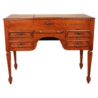 Small Antique Oak Chest of Drawers For Sale