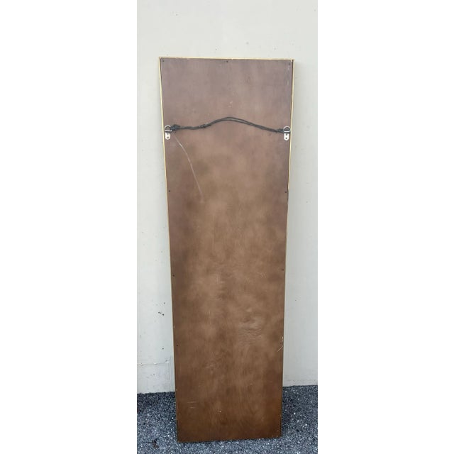 Mid-Century Modern Mid 20th Century Terrazzo Brass Frame Mirror For Sale - Image 3 of 7