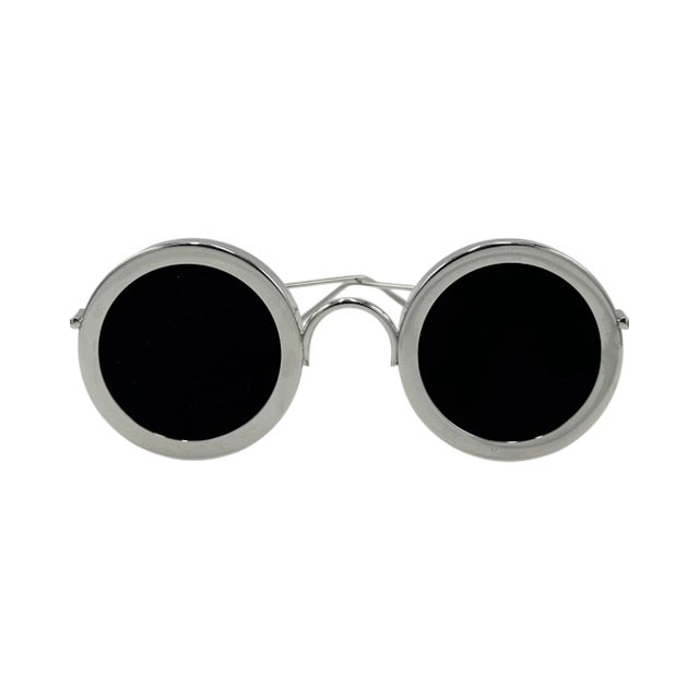 Silver Arfasatti Italy Sterling Silver Double Photo Frame Glasses For Sale - Image 8 of 12