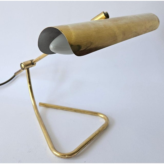 1970s Mid-Century Brass Table Lamp from OMI, Germany, 1970s For Sale - Image 5 of 17