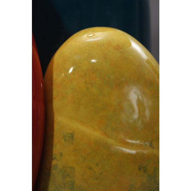 Large Pebble Ceramic Table Lamp by François Chatain, France, 1990s For Sale - Image 9 of 14