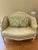 French Champagne Gold Chair and Ottoman For Sale - Image 4 of 11