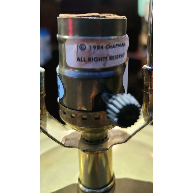 1984 chapman bubble glass brass table lamp chairish