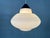 Glass Vintage Opaline Pendant Lamp by Louis Kalff for Philips, 1970s For Sale - Image 7 of 12