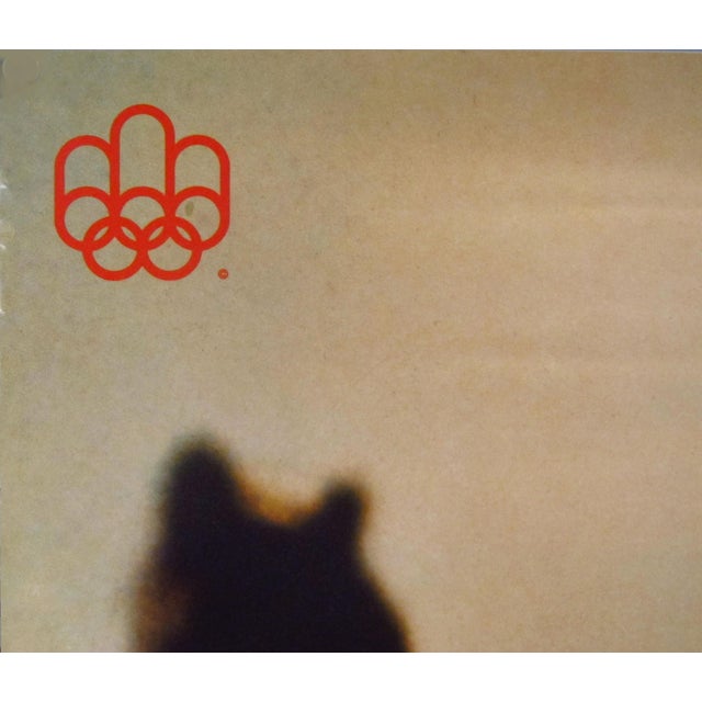 Mid-Century Modern 1976 Montreal Olympic Games Poster, Shooting For Sale - Image 3 of 4