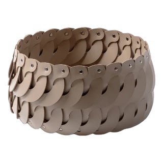 Small Leather Alicante Basket from Pinetti For Sale