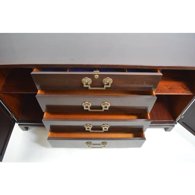Mid 20th Century Chinese Style Mahogany Credenza by Landstrom For Sale - Image 5 of 8