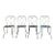 Vintage Black French Metal Outdoor Chairs - Set of 4 For Sale
