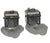 1990s Lightolier Scalini Art Deco Modern Chrome Glass Leaf Shade Wall Sconces - a Pair For Sale In Cincinnati - Image 6 of 11