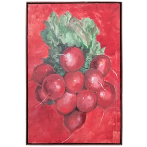 1960s Vintage Radishes Painting by David Halpern