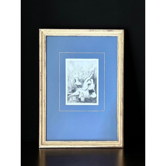 Marie Laurencin “La Sieste,” 1925 Original French Etching, Framed For Sale - Image 12 of 13